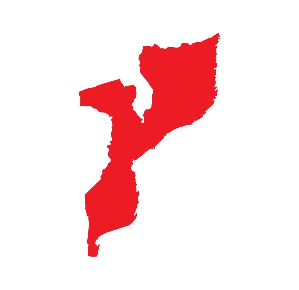 Map of Mozambique. Mozambique Map on white background. vector