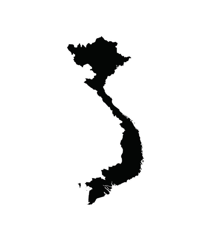 Map of Vietnam. Vietnam Map on white background. vector