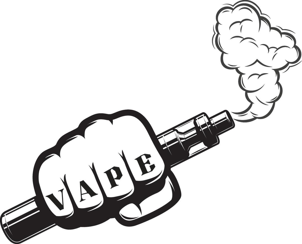 Vape Nation Ride the Cloud Wave T-Shirt Design vector