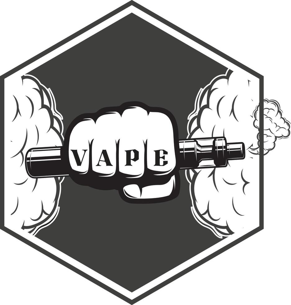 Vape Nation Ride the Cloud Wave T-Shirt Design vector