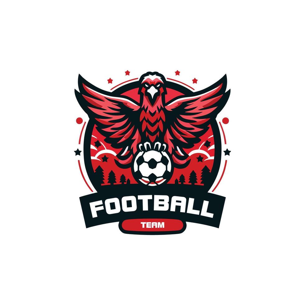a logo for a football team vector