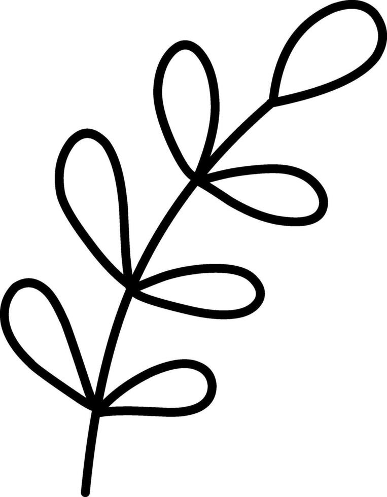 Foliage Illustration. Hand-drawn illustration. Leaves vector