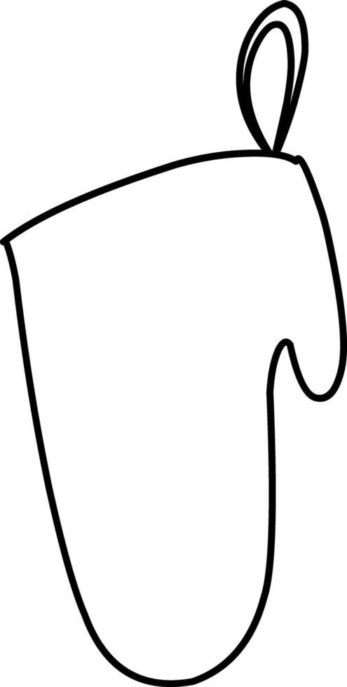 hand washcloth line art illustration vector