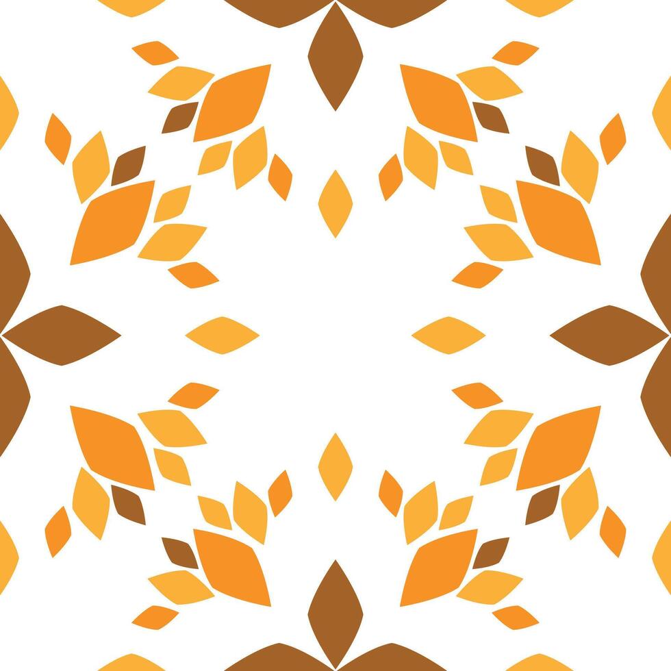 Seamless pattern with abstract flowers vector