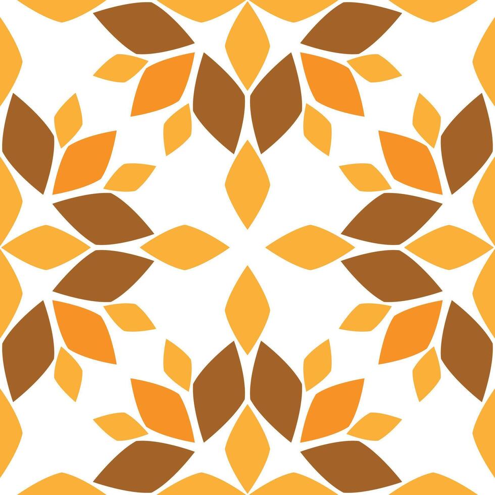 Seamless pattern with abstract flowers vector