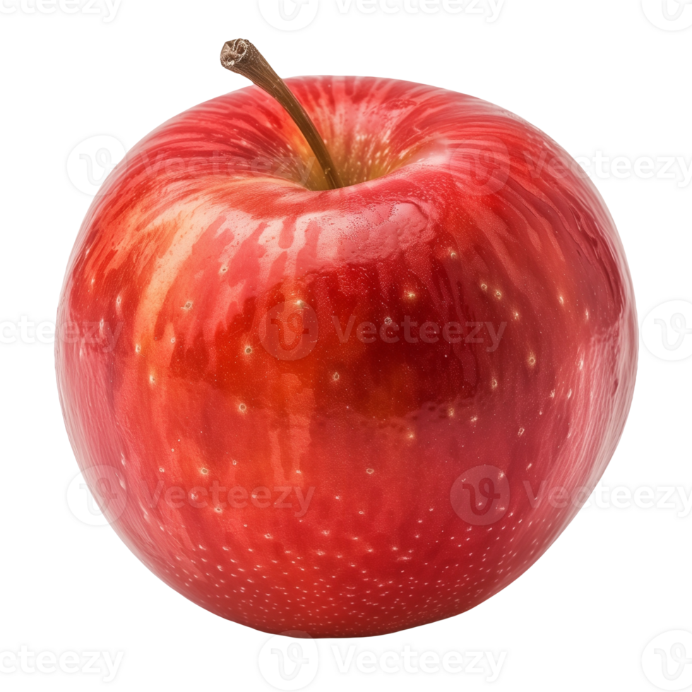 Red Apple Isolated on Transparent Background png