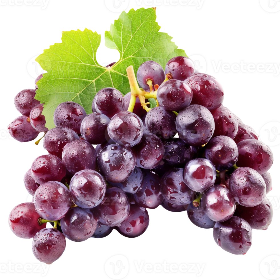 Red Grapes Isolated on Transparent Background png