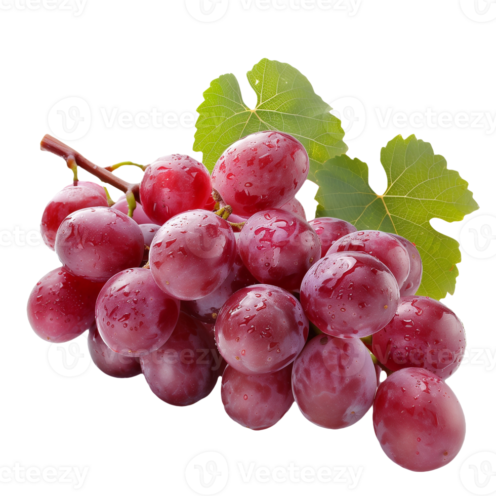 Red Grapes Isolated on Transparent Background png