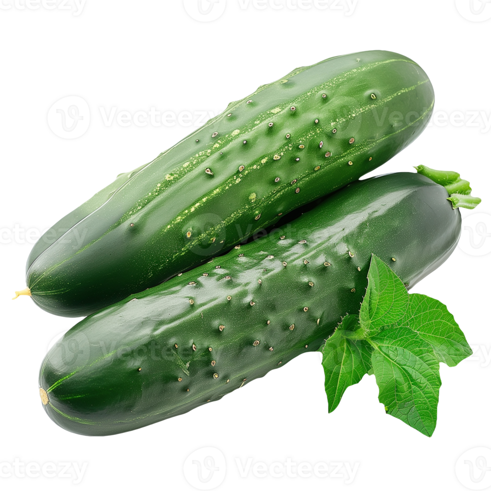 Green Cucumber Isolated on Transparent Background png