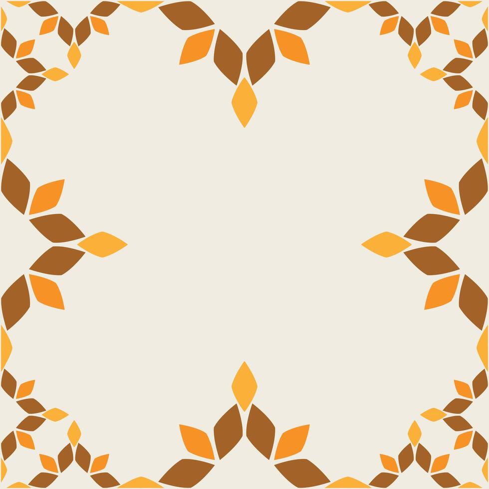 floral frame with floral element design vector