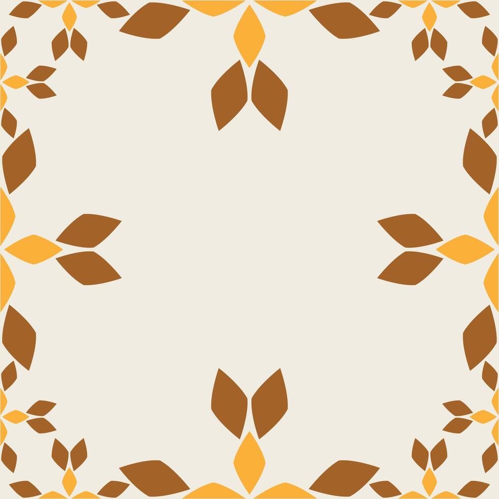 floral frame with floral element design vector