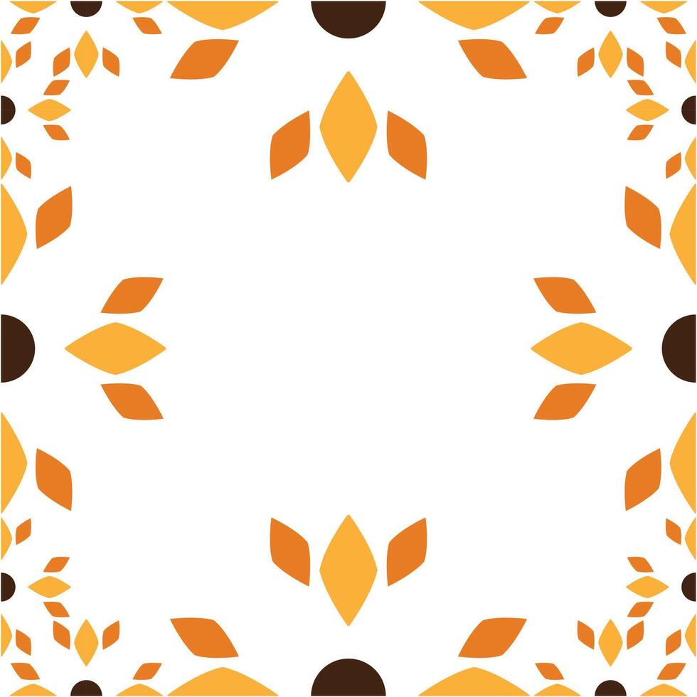 floral frame with floral element design vector