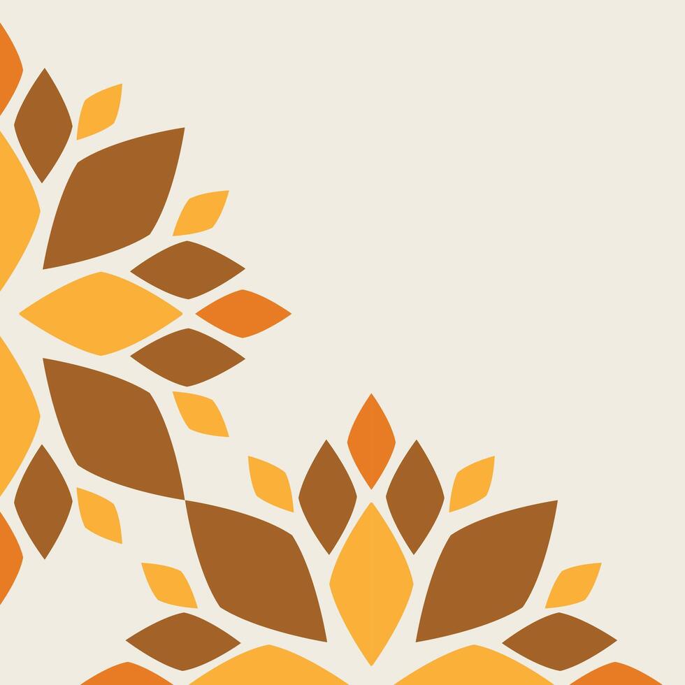soft color floral frame corner design vector