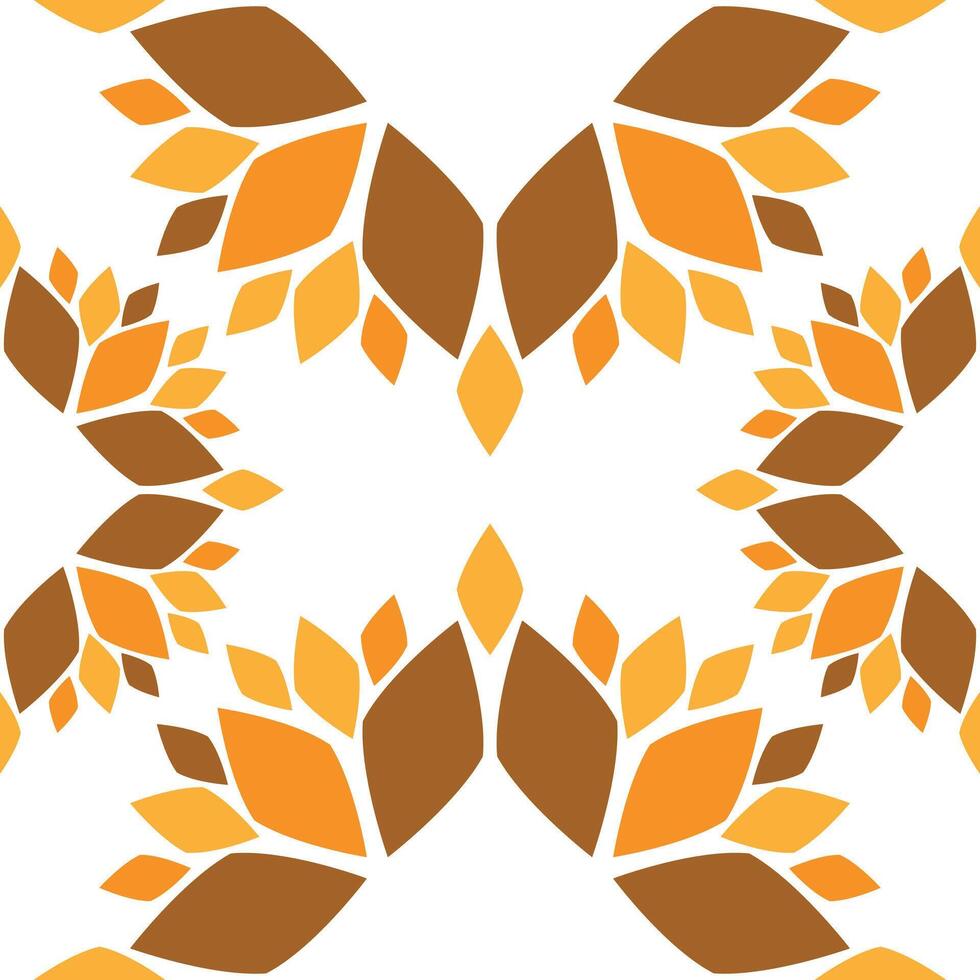 Seamless pattern with abstract flowers vector