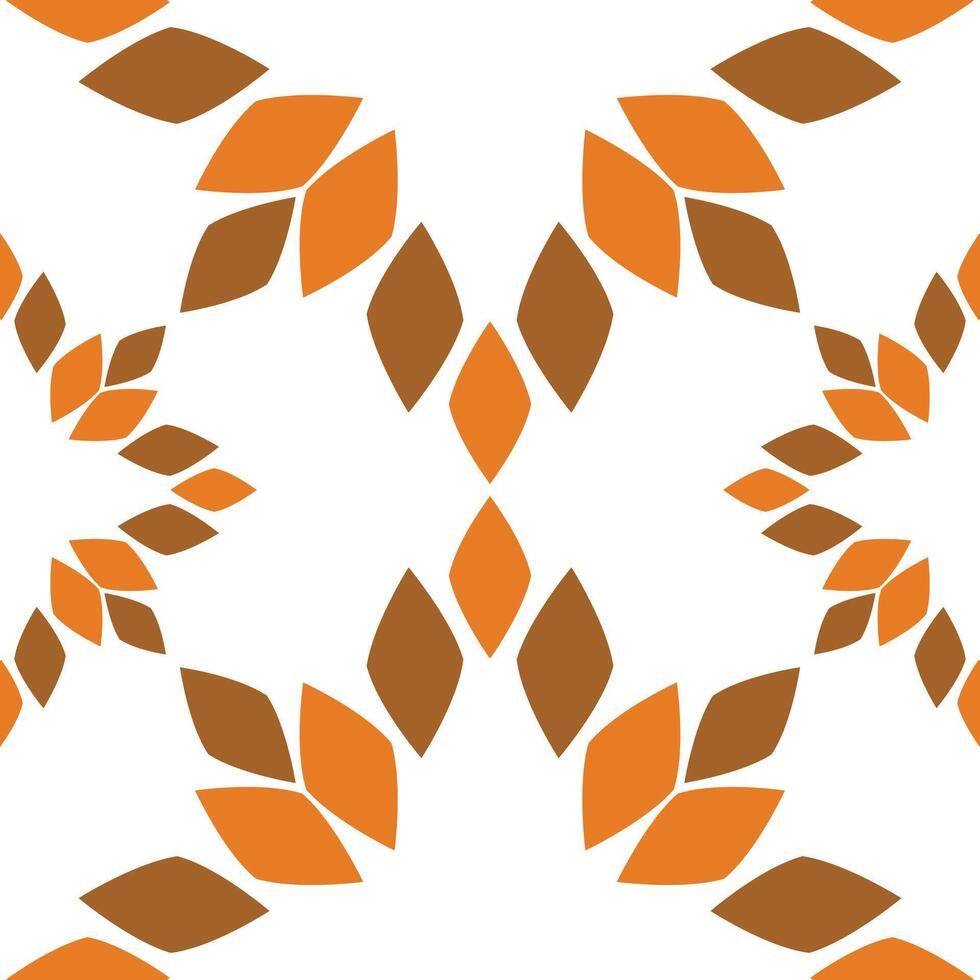 Seamless pattern with abstract flowers vector