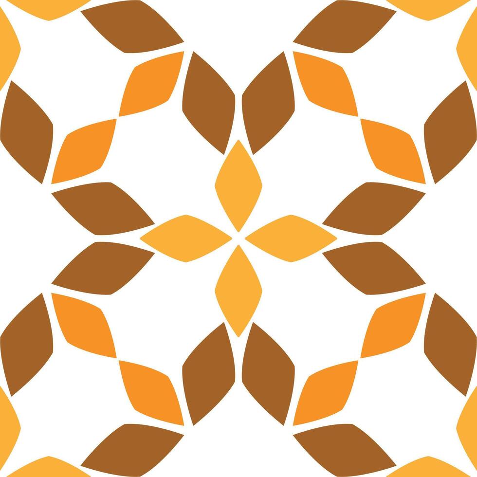 Seamless pattern with abstract flowers vector