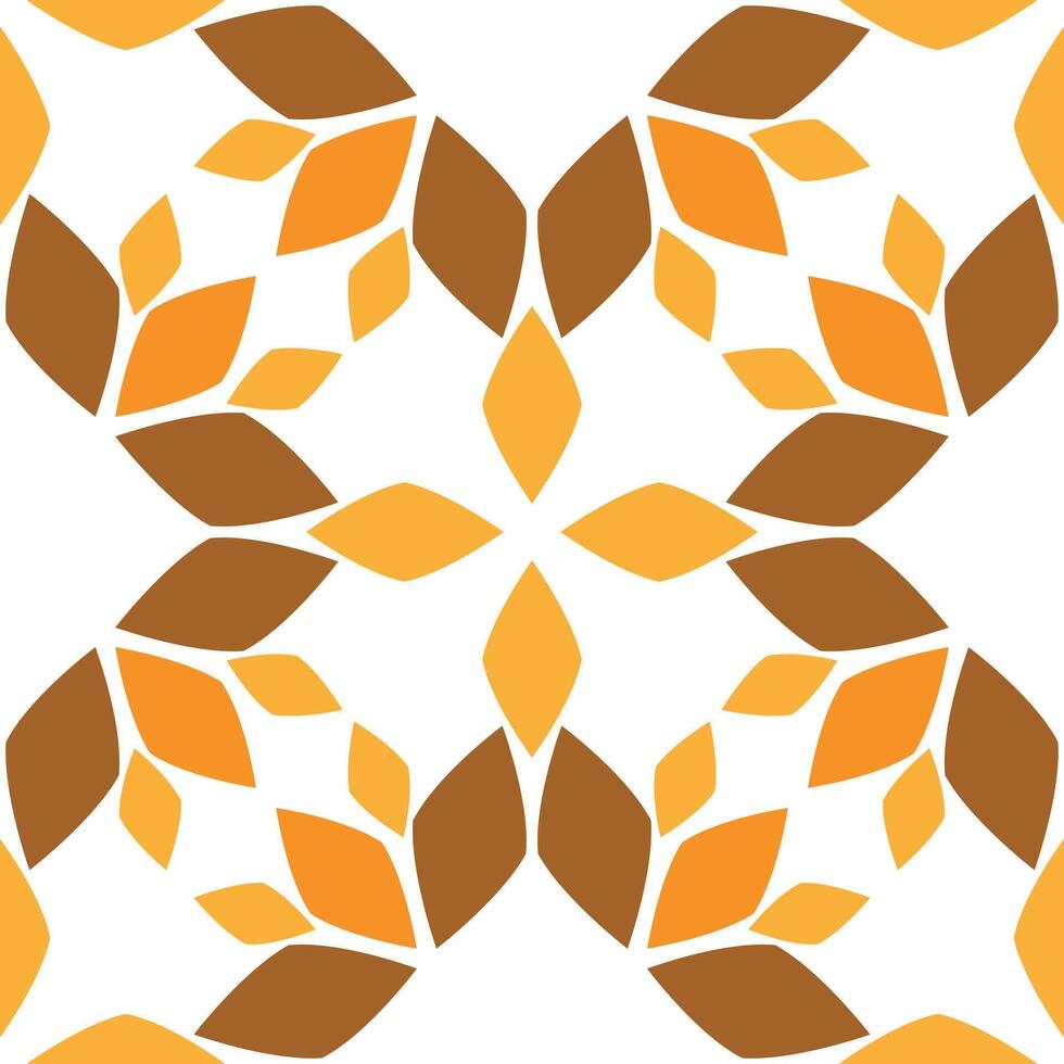 Seamless pattern with abstract flowers vector