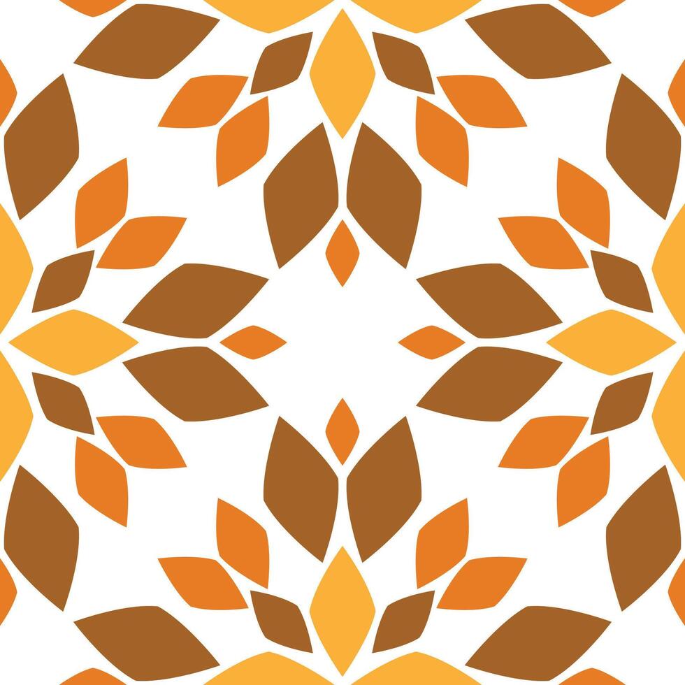 Seamless pattern with abstract flowers vector
