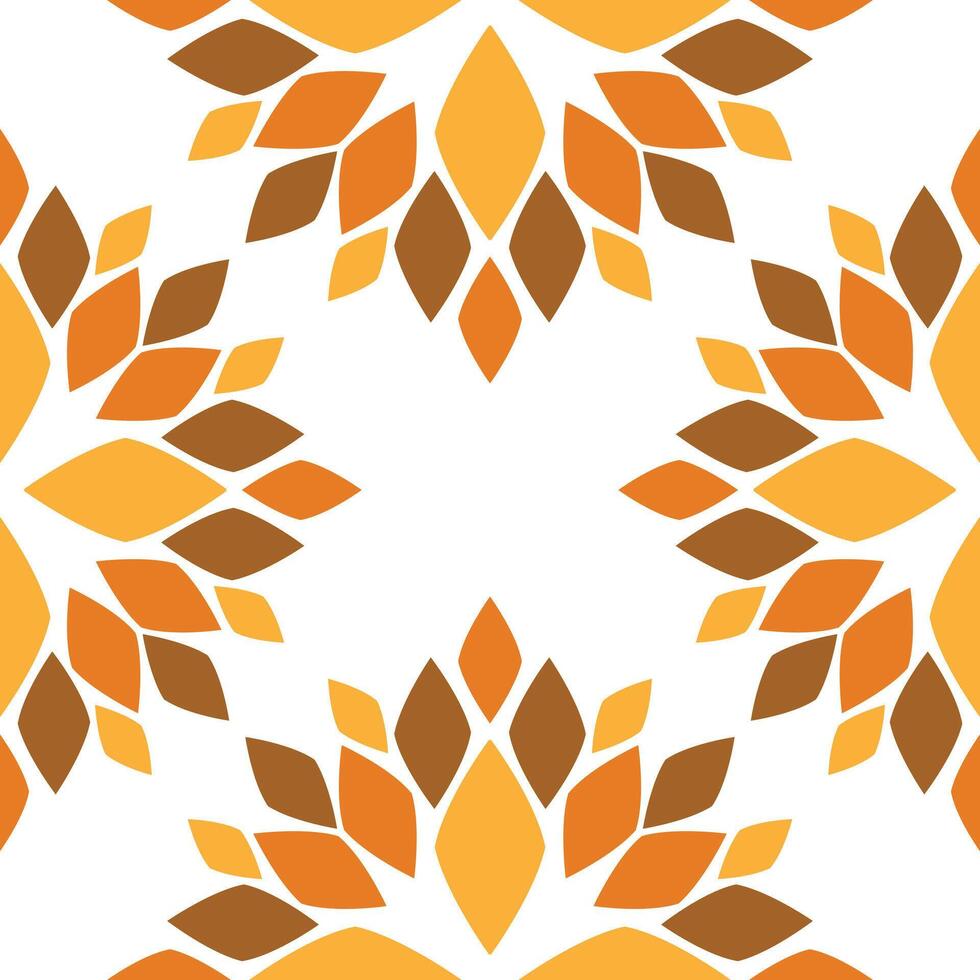 Seamless pattern with abstract flowers vector