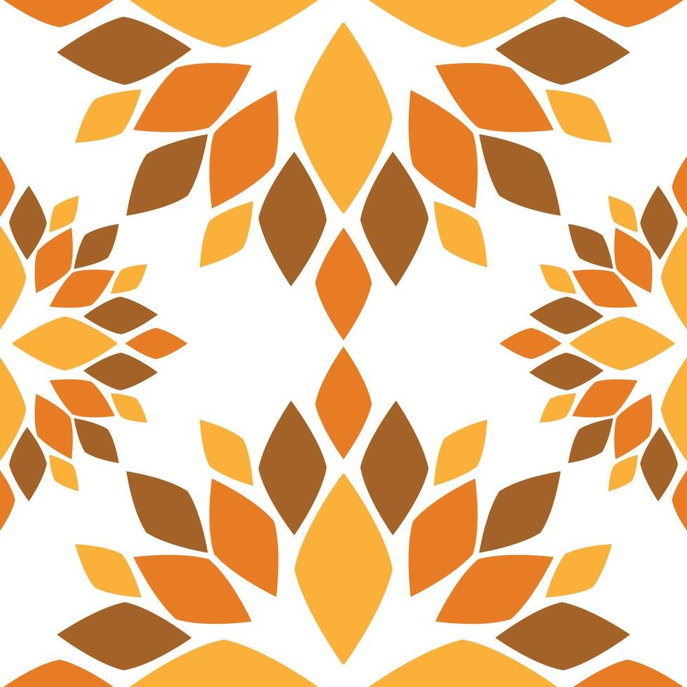 Seamless pattern with abstract flowers vector