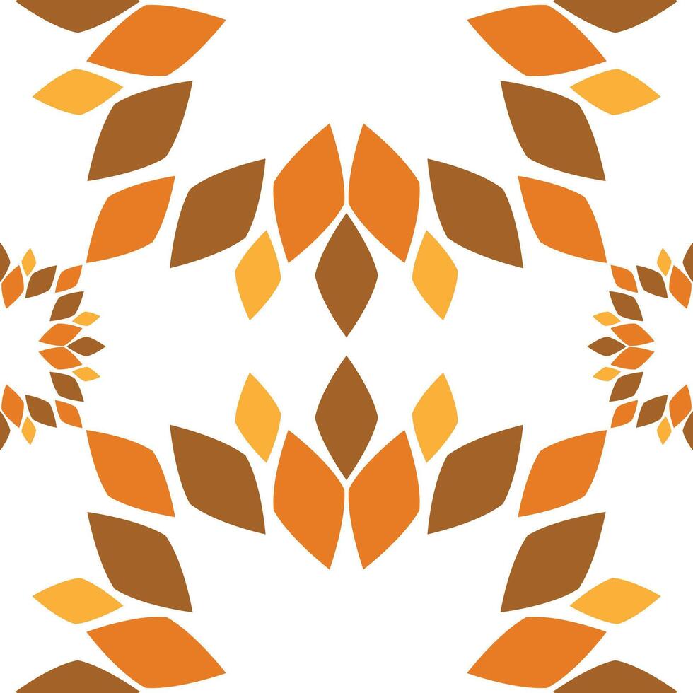 Seamless pattern with abstract flowers vector
