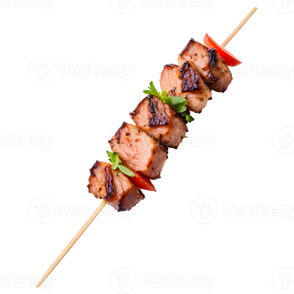 Meat Kebab Isolated on Transparent Background png