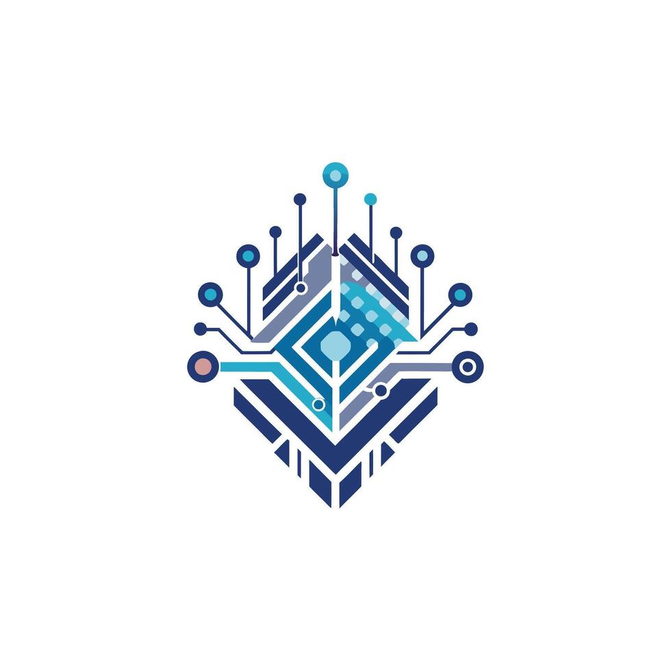 Creative and Elegant Minimalistic Logo Design for Technology and Software Company vector