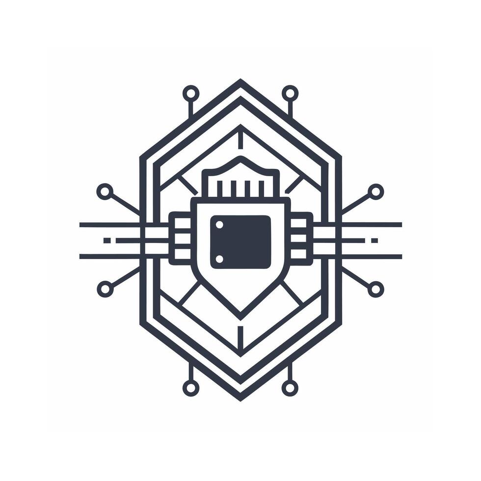 Creative and Elegant Minimalistic Logo Design for Technology and Software Company vector