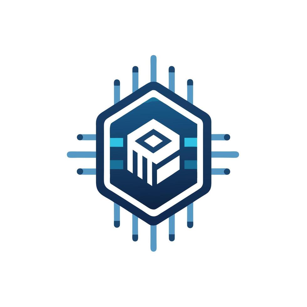 Creative and Elegant Minimalistic Logo Design for Technology and Software Company vector