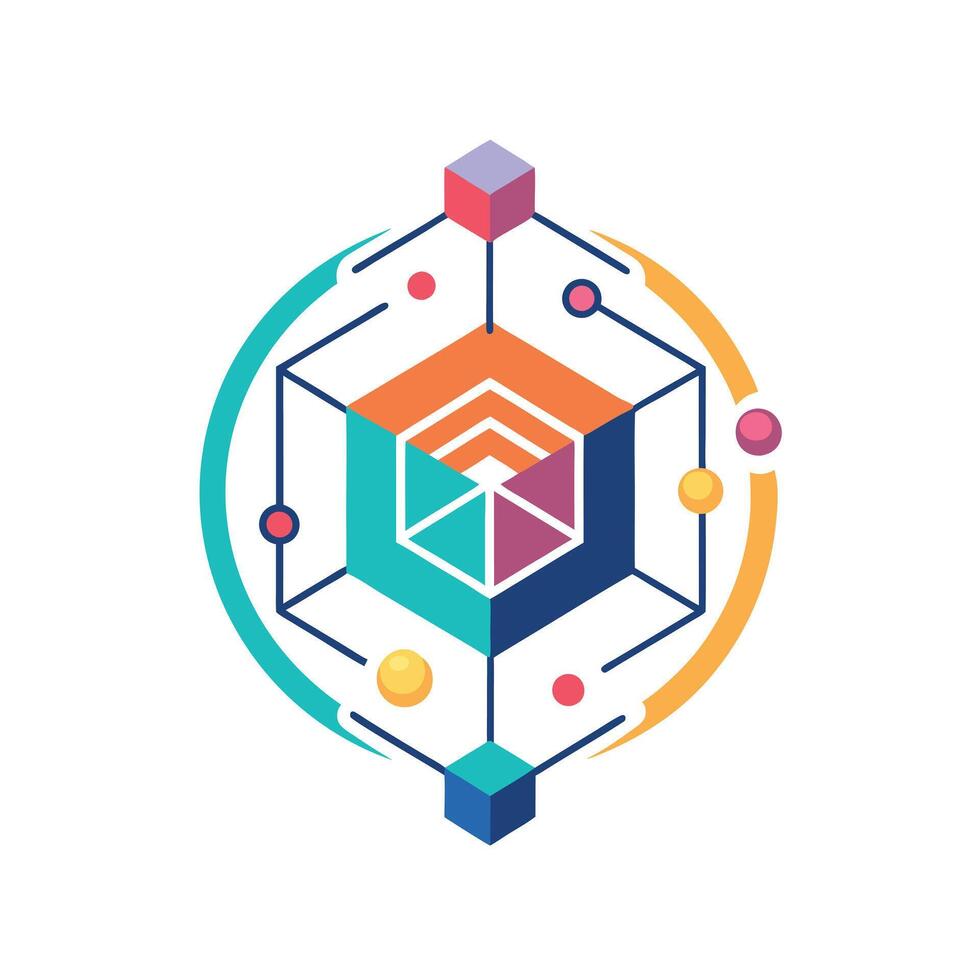 Creative and Elegant Minimalistic Logo Design for Technology and Software Company vector