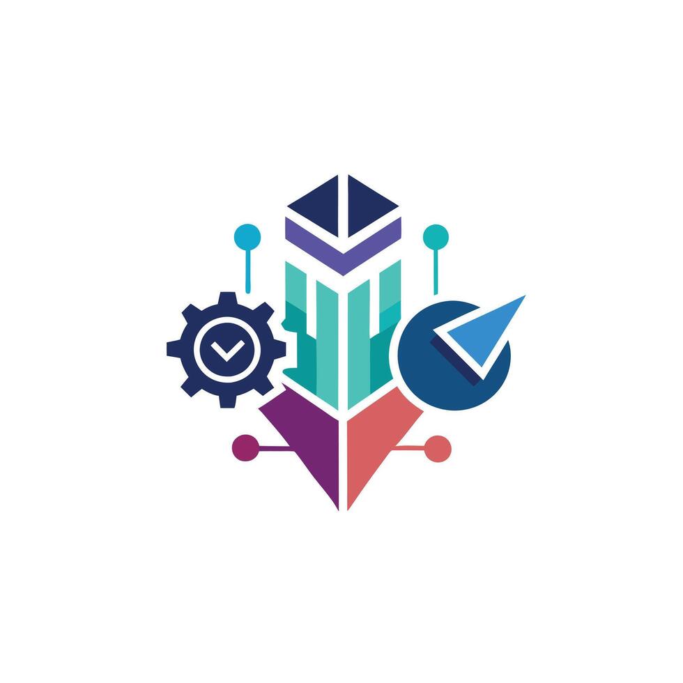 Creative and Elegant Minimalistic Logo Design for Technology and Software Company vector