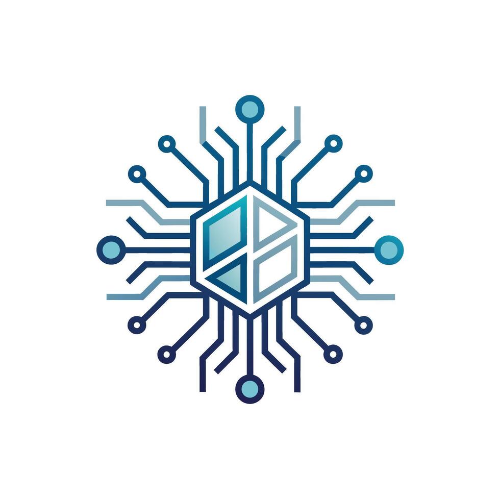 Creative and Elegant Minimalistic Logo Design for Technology and Software Company vector