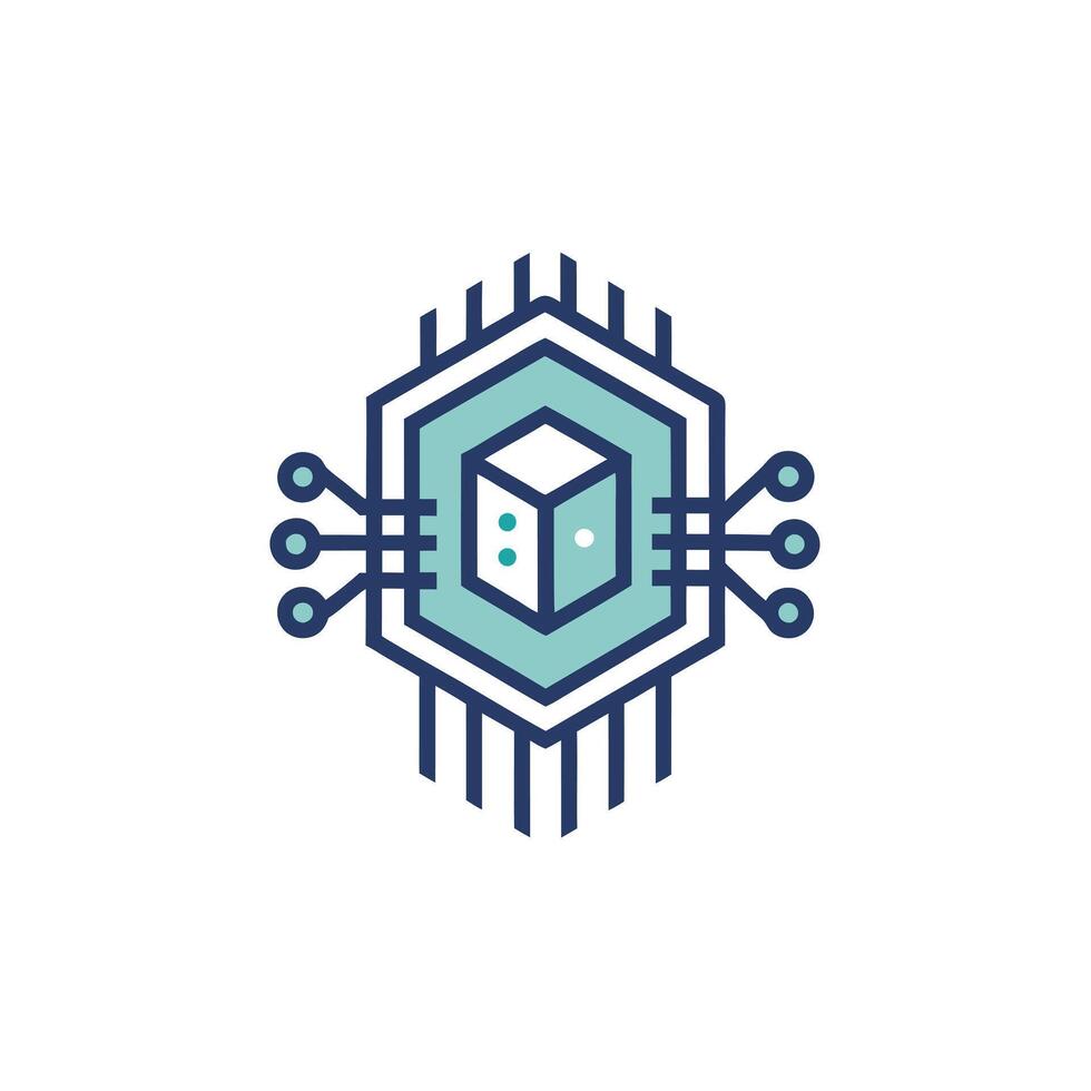 Creative and Elegant Minimalistic Logo Design for Technology and Software Company vector