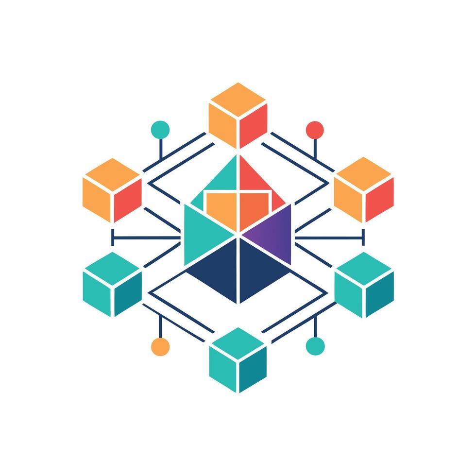 Creative and Elegant Minimalistic Logo Design for Technology and Software Company vector
