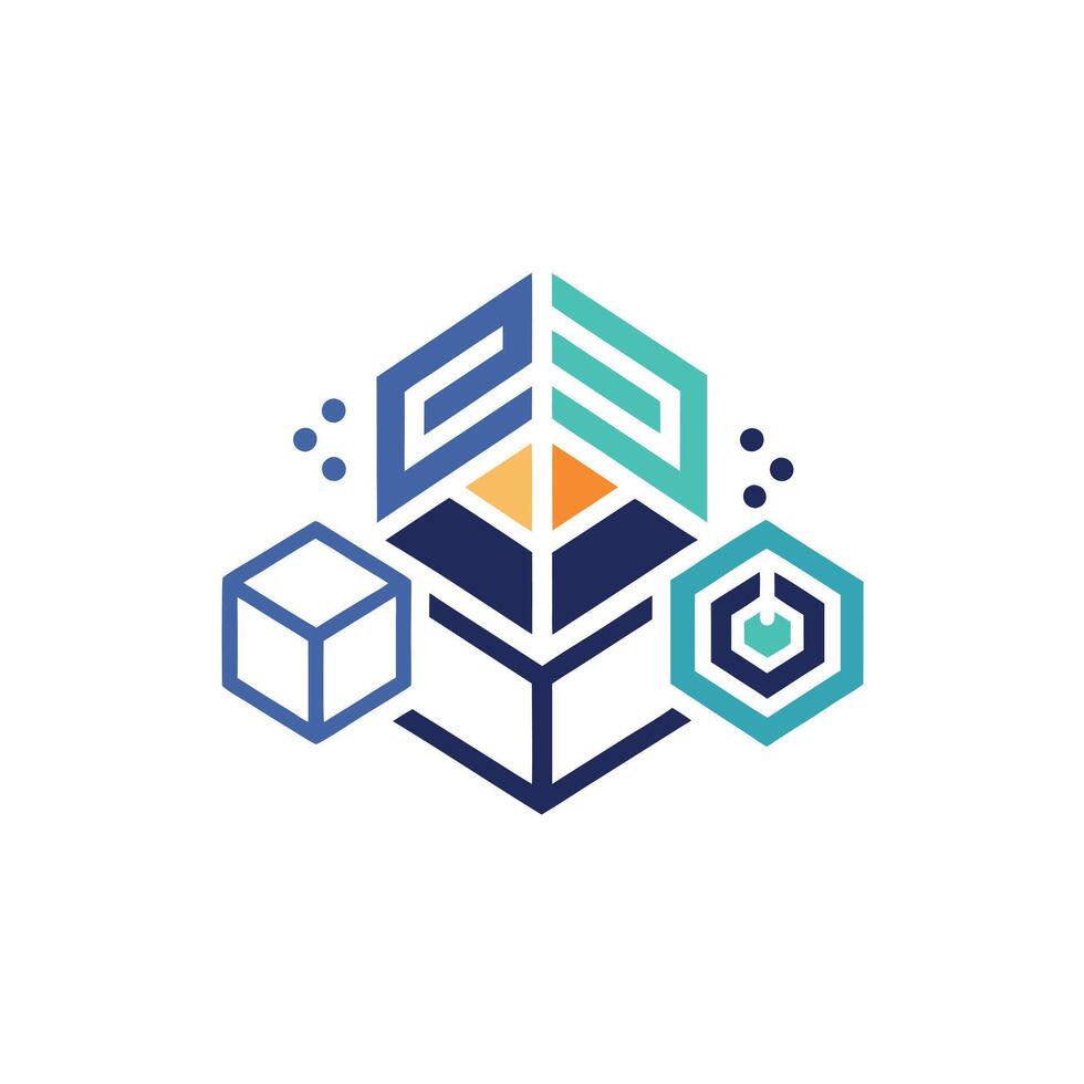 Creative and Elegant Minimalistic Logo Design for Technology and Software Company vector