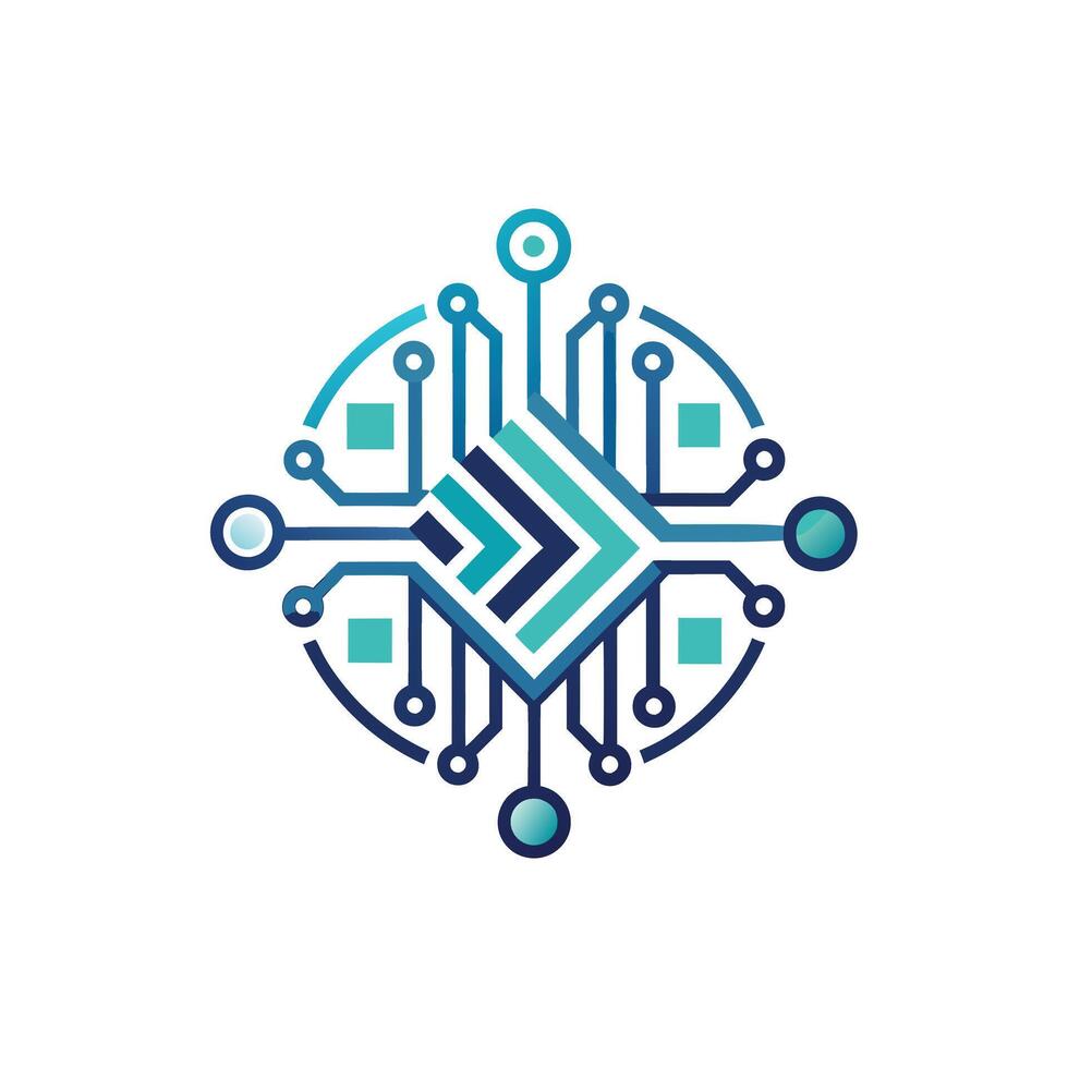 Creative and Elegant Minimalistic Logo Design for Technology and Software Company vector
