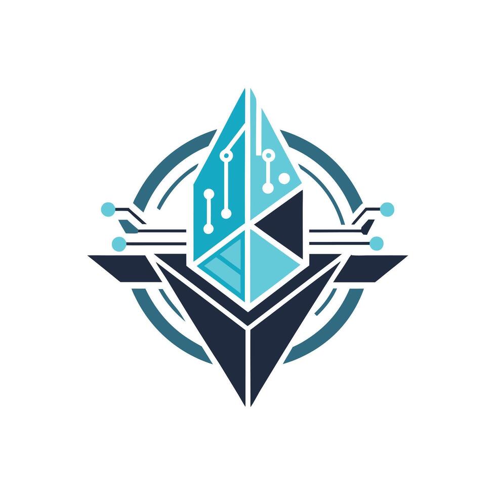 Creative and Elegant Minimalistic Logo Design for Technology and Software Company vector