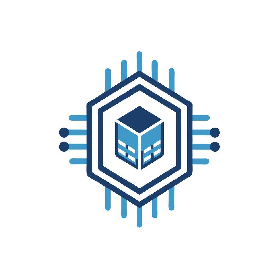 Creative and Elegant Minimalistic Logo Design for Technology and Software Company vector