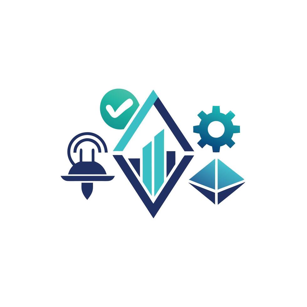 Creative and Elegant Minimalistic Logo Design for Technology and Software Company vector