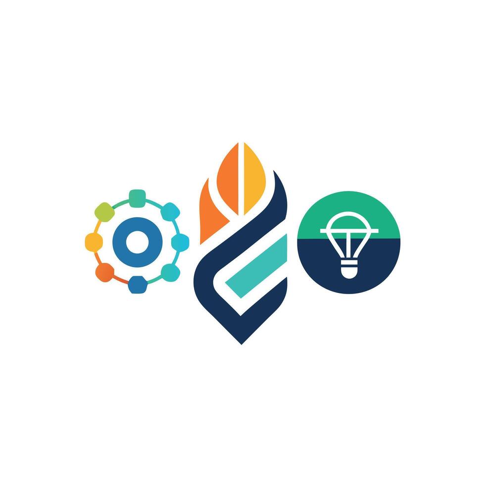 Creative and Elegant Minimalistic Logo Design for Technology and Software Company vector