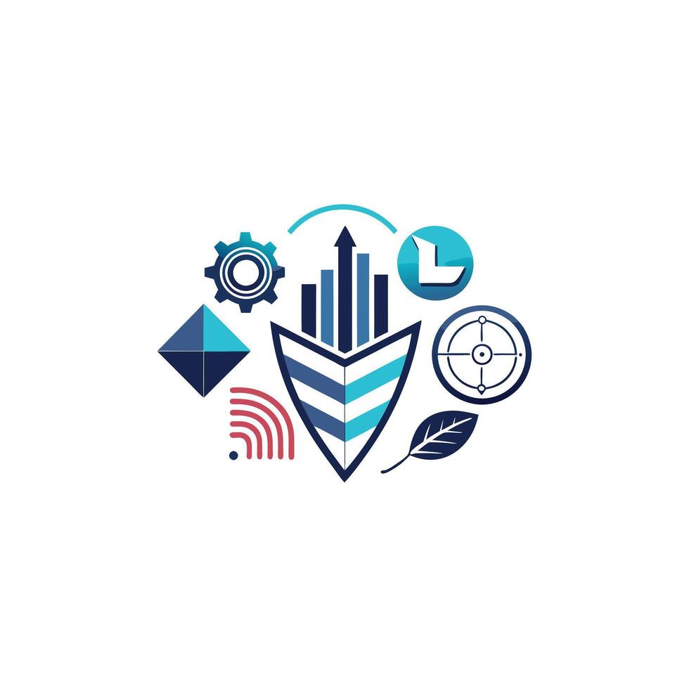 Creative and Elegant Minimalistic Logo Design for Technology and Software Company vector