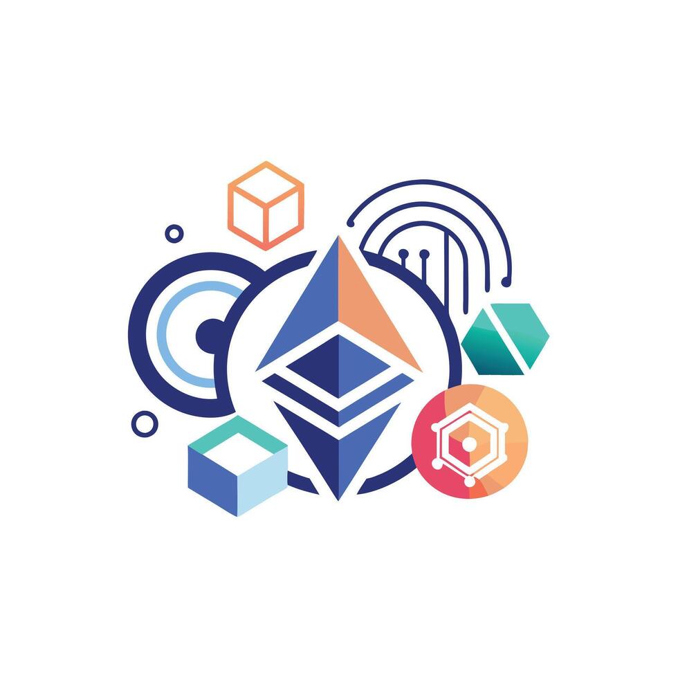 Creative and Elegant Minimalistic Logo Design for Technology and Software Company vector