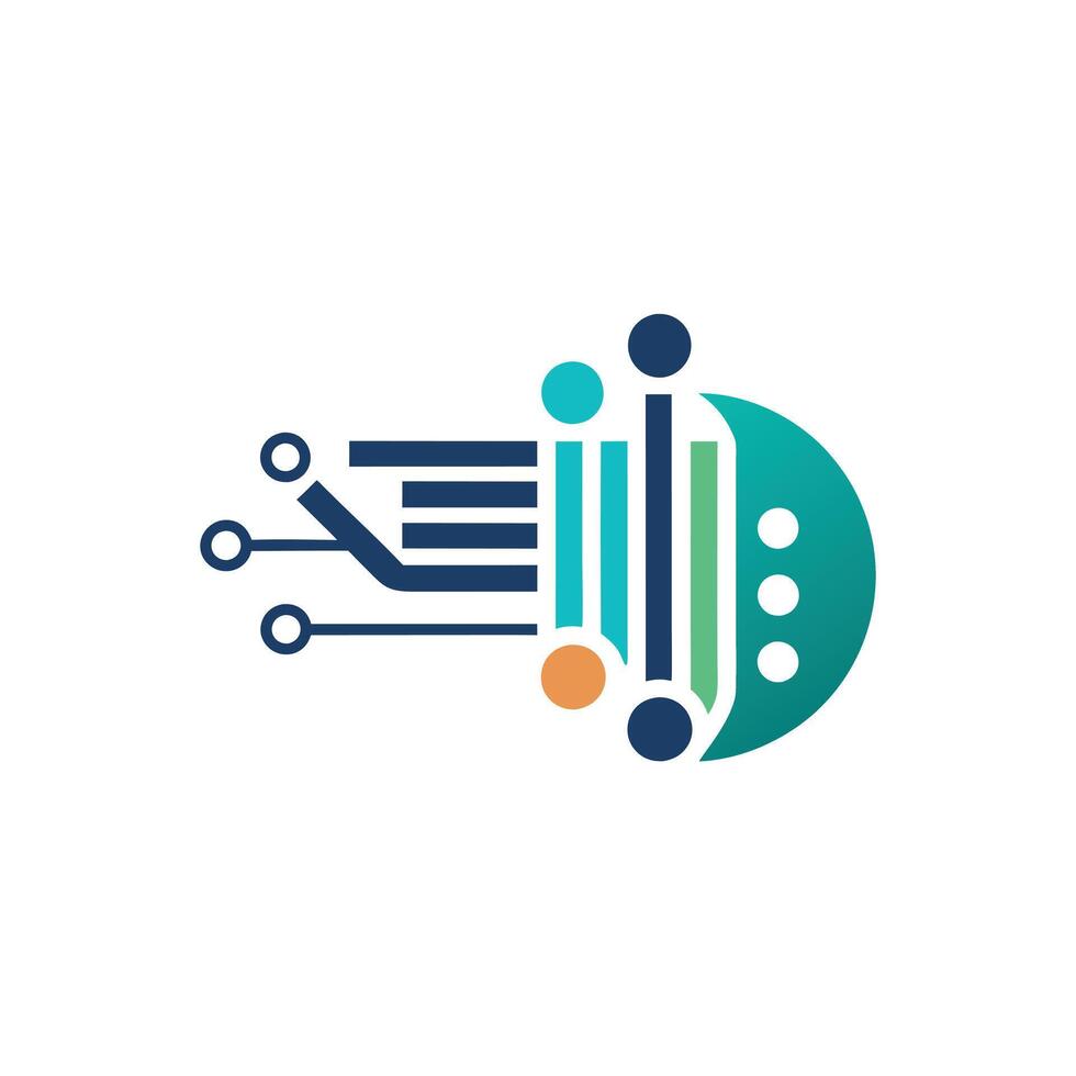 Creative and Elegant Minimalistic Logo Design for Technology and Software Company vector