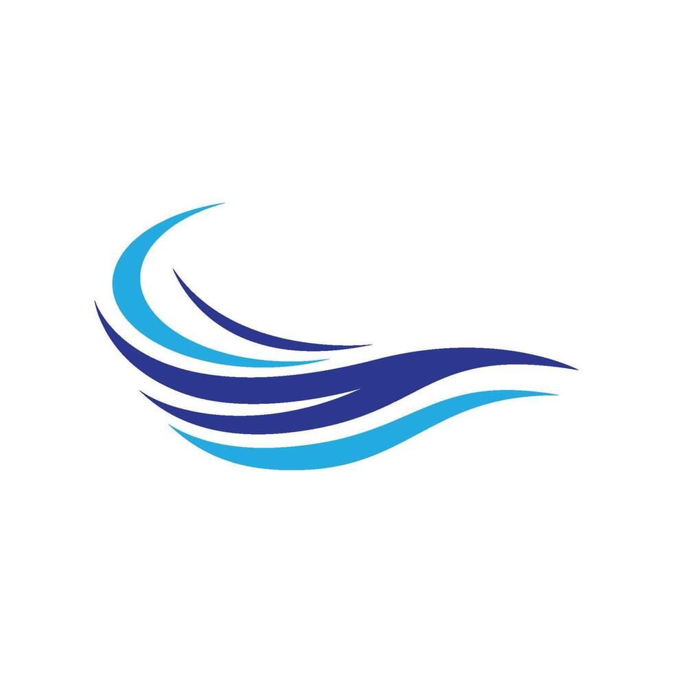 blue sea water high wave design vector