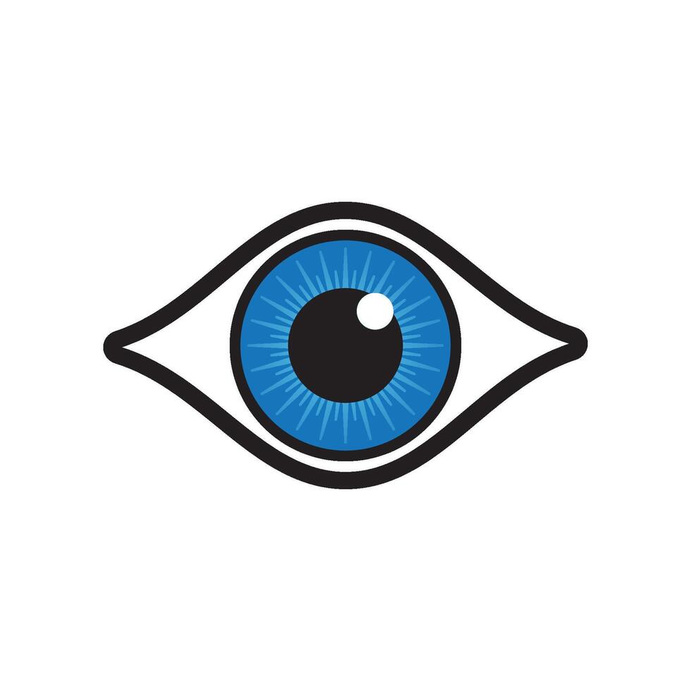 health and eye care logo design vector