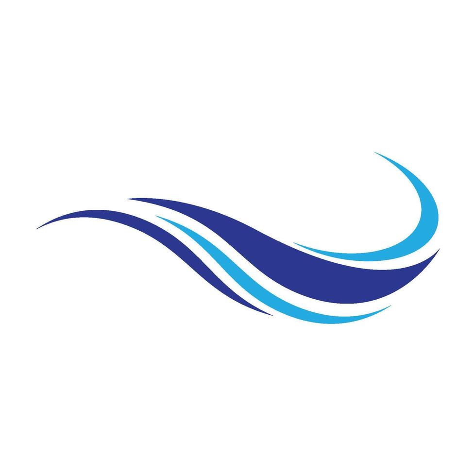 blue sea water high wave design vector