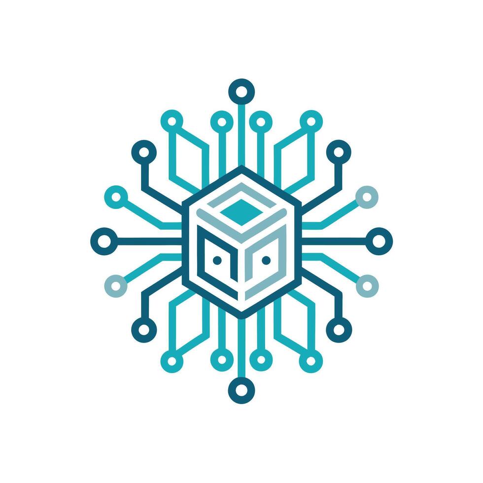Creative and Elegant Minimalistic Logo Design for Technology and Software Company vector