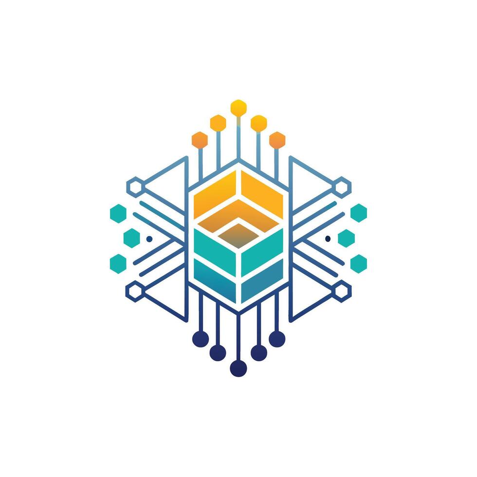 Creative and Elegant Minimalistic Logo Design for Technology and Software Company vector