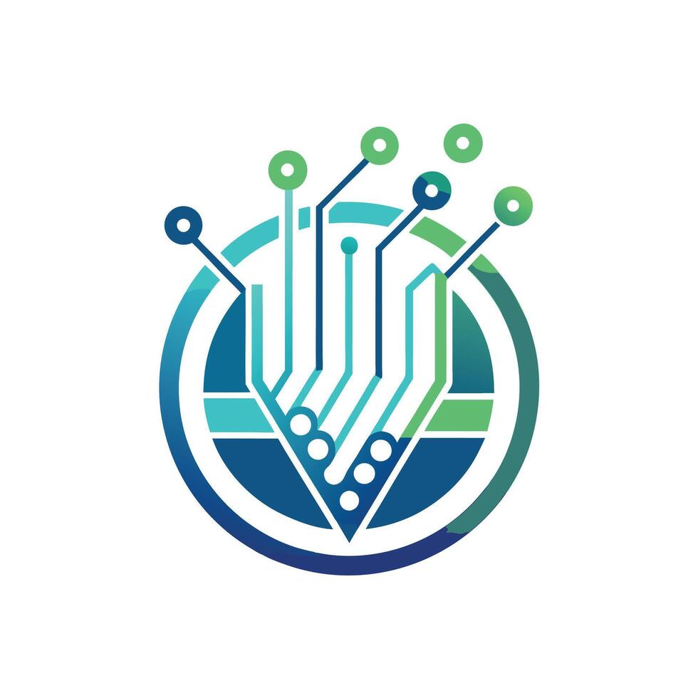 Creative and Elegant Minimalistic Logo Design for Technology and Software Company vector