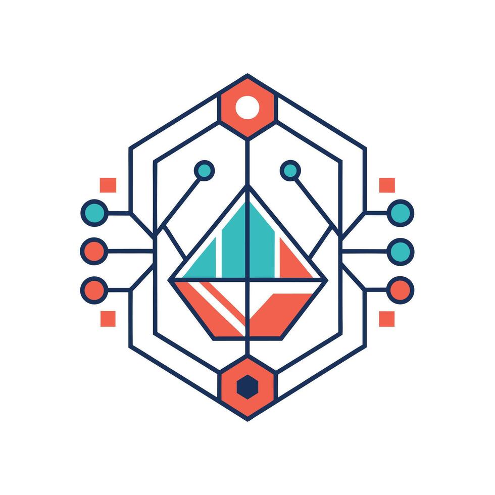 Creative and Elegant Minimalistic Logo Design for Technology and Software Company vector